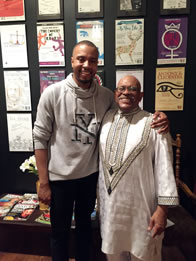 Photo of Troy Jennings with Eddie Marbury