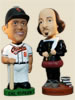 Bobbleheads of Cal Ripkin Jr. and William Shakespeare