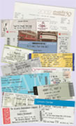 Montage of tickets